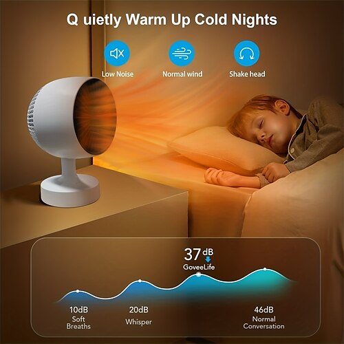 Calentador de espacio para uso en interiores, mini calentador eléctrico portátil eficiente con cabezal móvil para oficina, baño, escritorio, dormitorio, protección contra sobrecalentamiento
Calentador de espacio para uso en interiores, mini calentador eléctrico portátil eficiente con cabezal móvil para oficina, baño, escritorio, dormitorio, protección contra sobrecalentamiento