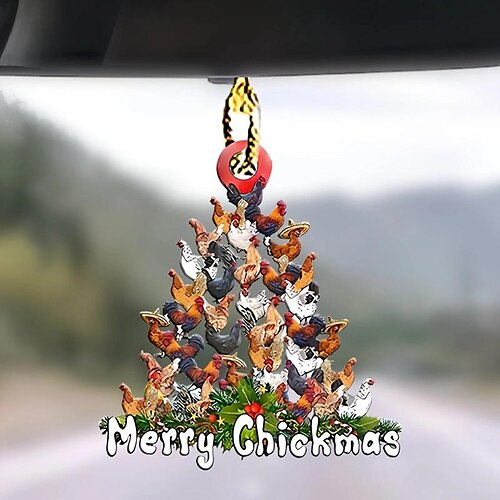 Colgante acrílico 2d con diseño de pollo navideño, decoración para espejo retrovisor de coche, adorno para árbol de Navidad, bolsa, 1 ud. accesorios de llavero
Colgante acrílico 2d con diseño de pollo navideño, decoración para espejo retrovisor de coche, adorno para árbol de Navidad, bolsa, 1 ud. accesorios de llavero
