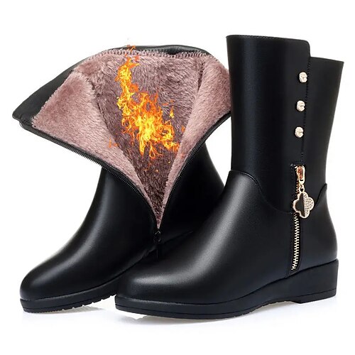 Mujer Botas Botas de nieve Exterior Trabajo Diario Forrado con Lana Botas a media pierna Tacón Plano Dedo redondo Felpa Casual Confort Cuero Sintético Cremallera Color sólido Negro Rojo
Mujer Botas Botas de nieve Exterior Trabajo Diario Forrado con Lana Botas a media pierna Tacón Plano Dedo redondo Felpa Casual Confort Cuero Sintético Cremallera Color sólido Negro Rojo