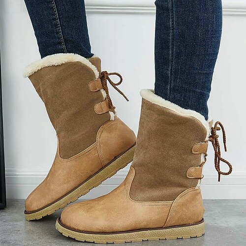 Mujer Botas Botas con plataforma Botas de nieve Tallas Grandes Diario Botas a media pierna Pajarita Con Cordón Plataforma Tacón Plano Dedo redondo Felpa Confort Minimalismo Cuero Sintético Piel
Mujer Botas Botas con plataforma Botas de nieve Tallas Grandes Diario Botas a media pierna Pajarita Con Cordón Plataforma Tacón Plano Dedo redondo Felpa Confort Minimalismo Cuero Sintético Piel