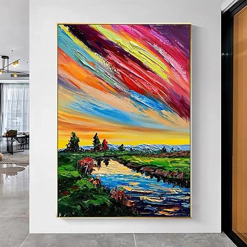 peinture originale d'aurore 3d sur toile texturée art mural toile colorée art mural paysage coloré peinture décoration murale salon sans cadre
peinture originale d'aurore 3d sur toile texturée art mural toile colorée art mural paysage coloré peinture décoration murale salon sans cadre