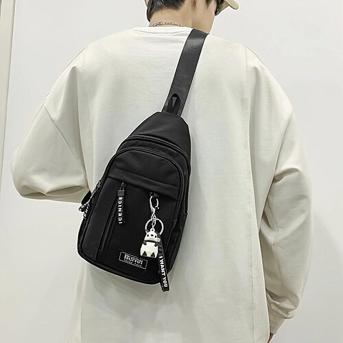 Homme Sac bandoulière Sac d'épaule Pochette Ventrale Nylon Extérieur du quotidien Vacances Fermeture Grande Capacité Poids Léger Durable Couleur unie Noir Blanche Bleu
Homme Sac bandoulière Sac d'épaule Pochette Ventrale Nylon Extérieur du quotidien Vacances Fermeture Grande Capacité Poids Léger Durable Couleur unie Noir Blanche Bleu