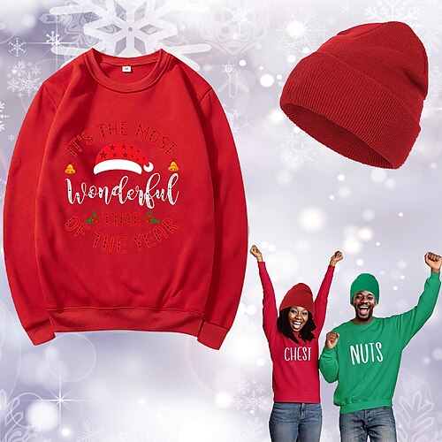 Noël père Noël Chapeau Pull de Noël Sweatshirt Imprime Art graphique Haut Chapeau Pour Homme Femme Unisexe Adulte Estampage à chaud 100 % Polyester Soirée Festival
Noël père Noël Chapeau Pull de Noël Sweatshirt Imprime Art graphique Haut Chapeau Pour Homme Femme Unisexe Adulte Estampage à chaud 100 % Polyester Soirée Festival