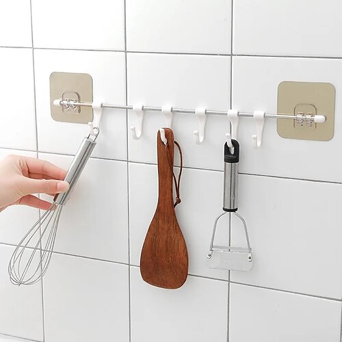 6 Haken Rack Wand montiert Mantel Hut Kleiderbügel Küchenutensilien Handtuch hängen Ständer multifunktionale selbstklebende Badezimmer Türhaken
6 Haken Rack Wand montiert Mantel Hut Kleiderbügel Küchenutensilien Handtuch hängen Ständer multifunktionale selbstklebende Badezimmer Türhaken