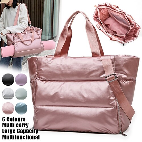 Women's Handbag Crossbody Bag Shoulder Bag Gym Bag Diaper Bag Tote Oxford Cloth Outdoor Shopping Daily Zipper Large Capacity Waterproof Durable Solid Color Quilted Silver Black Pink
Women's Handbag Crossbody Bag Shoulder Bag Gym Bag Diaper Bag Tote Oxford Cloth Outdoor Shopping Daily Zipper Large Capacity Waterproof Durable Solid Color Quilted Silver Black Pink