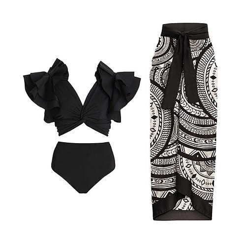 Mulheres Roupa de Banho Biquíni Três Peças Normal roupa de banho 3 Peças Sem costas Cruz Côr Sólida Preto Acolchoado Decote em V-wire Fatos de banho Sensual Havaiana Sensual
Mulheres Roupa de Banho Biquíni Três Peças Normal roupa de banho 3 Peças Sem costas Cruz Côr Sólida Preto Acolchoado Decote em V-wire Fatos de banho Sensual Havaiana Sensual