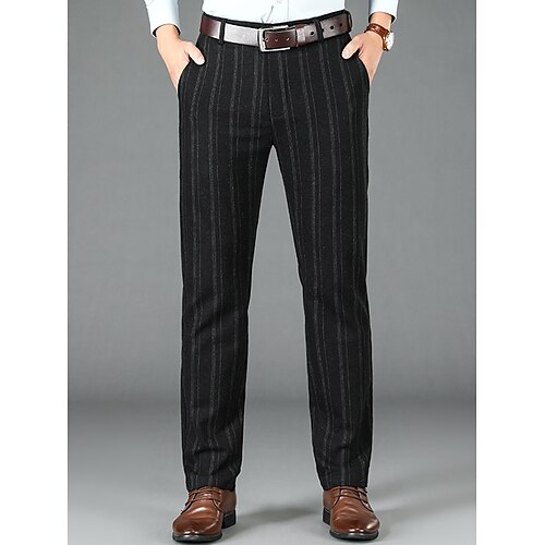 Men's Dress Pants Trousers Suit Pants Pocket Stripe Comfort Breathable Outdoor Daily Going out Fashion Casual Black Grey
Men's Dress Pants Trousers Suit Pants Pocket Stripe Comfort Breathable Outdoor Daily Going out Fashion Casual Black Grey