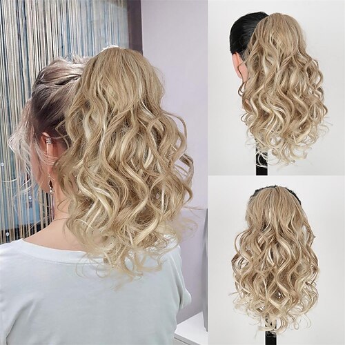 Highlight-Klauen-Pferdeschwanz-Verlängerung, 35,6 cm, kurzes, natürlich aussehendes, lockiges Pferdeschwanz-Synthetik-Haarteil mit natürlichen Wellen für den täglichen Gebrauch von Frauen
Highlight-Klauen-Pferdeschwanz-Verlängerung, 35,6 cm, kurzes, natürlich aussehendes, lockiges Pferdeschwanz-Synthetik-Haarteil mit natürlichen Wellen für den täglichen Gebrauch von Frauen
