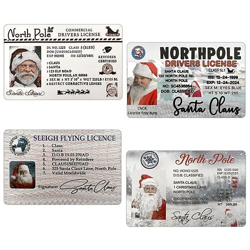 carteira de vôo criativa do papai noel carteira de motorista de véspera de natal para crianças crianças decoração de árvore de natal
carteira de vôo criativa do papai noel carteira de motorista de véspera de natal para crianças crianças decoração de árvore de natal
