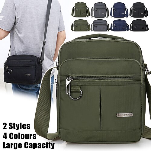 Homme Sac bandoulière Sac d'épaule Cartable Nylon Extérieur du quotidien Vacances Fermeture Grande Capacité Durable Couleur unie Noir Bleu Vert
Homme Sac bandoulière Sac d'épaule Cartable Nylon Extérieur du quotidien Vacances Fermeture Grande Capacité Durable Couleur unie Noir Bleu Vert