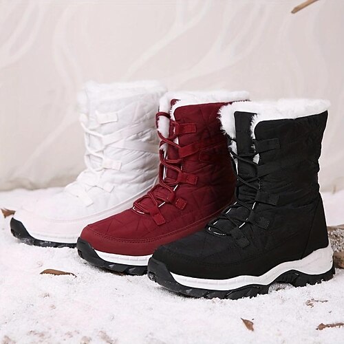 Damen Stiefel Schneestiefel Übergrössen Täglich Innenfutter aus Fleece Stiefeletten Stiefeletten Flacher Absatz Runde Zehe Brautkleider schlicht Komfort PU Schnürsenkel Feste Farbe Schwarz Wei
Damen Stiefel Schneestiefel Übergrössen Täglich Innenfutter aus Fleece Stiefeletten Stiefeletten Flacher Absatz Runde Zehe Brautkleider schlicht Komfort PU Schnürsenkel Feste Farbe Schwarz Wei