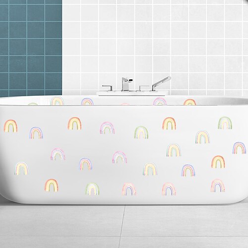 Mur décoratif de baignoire de salle de bains arc-en-ciel de dessin animé de 6 pièces avec autocollants de baignoire imperméables et antidérapants auto-adhésifs.
Mur décoratif de baignoire de salle de bains arc-en-ciel de dessin animé de 6 pièces avec autocollants de baignoire imperméables et antidérapants auto-adhésifs.