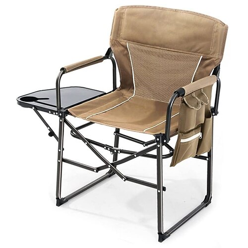 Silla de camping con mesa auxiliar, silla de director portátil para exteriores, silla de pesca con almacenamiento multifuncional, silla de playa fuerte y resistente
Silla de camping con mesa auxiliar, silla de director portátil para exteriores, silla de pesca con almacenamiento multifuncional, silla de playa fuerte y resistente