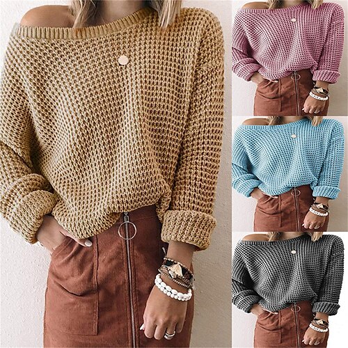 Damen Pullover Rundhalsausschnitt Gehäkelt Stricken Acryl Strick Herbst Winter Standard Outdoor Täglich Ausgehen Modisch Brautkleider schlicht Weich Langarm Feste Farbe Schwarz Weiß Blau S M L
Damen Pullover Rundhalsausschnitt Gehäkelt Stricken Acryl Strick Herbst Winter Standard Outdoor Täglich Ausgehen Modisch Brautkleider schlicht Weich Langarm Feste Farbe Schwarz Weiß Blau S M L