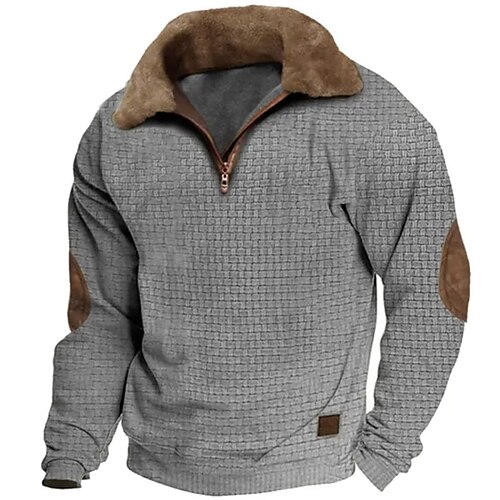 Homme Sweat shirt Sweat-shirt quart de fermeture éclair Gris Demi fermeture éclair Bloc de couleur Patchwork Sport Loisir du quotidien Vacances Vêtement de rue basique Décontractées Automne hiver
Homme Sweat shirt Sweat-shirt quart de fermeture éclair Gris Demi fermeture éclair Bloc de couleur Patchwork Sport Loisir du quotidien Vacances Vêtement de rue basique Décontractées Automne hiver