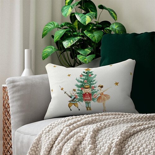 Christmas Nutcracker Lumbar Pillow Xmas Decorative Toss Pillows Cover 1PC Soft Cushion Case Pillowcase for Bedroom Livingroom Sofa Couch Chair
Christmas Nutcracker Lumbar Pillow Xmas Decorative Toss Pillows Cover 1PC Soft Cushion Case Pillowcase for Bedroom Livingroom Sofa Couch Chair