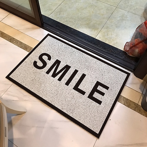 Alfombrilla para pies con entrada de texto creativo, alfombrilla para el suelo con anillo de seda recortable para el hogar y la Oficina, alfombrilla moderna y sencilla para frotar la tierra en el
Alfombrilla para pies con entrada de texto creativo, alfombrilla para el suelo con anillo de seda recortable para el hogar y la Oficina, alfombrilla moderna y sencilla para frotar la tierra en el