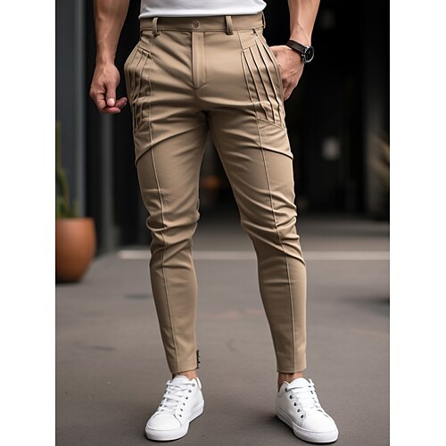 Hombre Pantalones Chinos pantalones chinos Bolsillo Plisado Plano Comodidad Transpirable Exterior Diario Noche Mezcla de Algodón Moda Casual Caqui
Hombre Pantalones Chinos pantalones chinos Bolsillo Plisado Plano Comodidad Transpirable Exterior Diario Noche Mezcla de Algodón Moda Casual Caqui