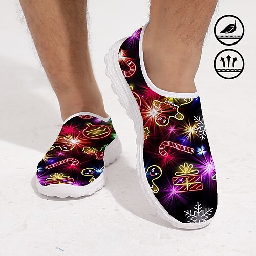 Herren-Sneaker, Weihnachten, Lebkuchenmann, Weihnachtsbaum, Geschenk, 3D-Grafikdruck, atmungsaktiv, leicht und bequem, lässige Mesh-Sneaker
Herren-Sneaker, Weihnachten, Lebkuchenmann, Weihnachtsbaum, Geschenk, 3D-Grafikdruck, atmungsaktiv, leicht und bequem, lässige Mesh-Sneaker