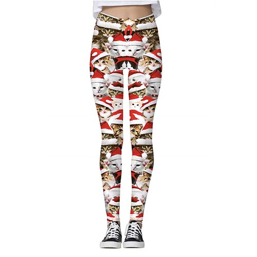 Santa Claus Leggings Jogger Pants Women's Christmas Christmas Christmas Eve Adults' Christmas New Year Eve Polyester Lycra Spandex Pants
Santa Claus Leggings Jogger Pants Women's Christmas Christmas Christmas Eve Adults' Christmas New Year Eve Polyester Lycra Spandex Pants