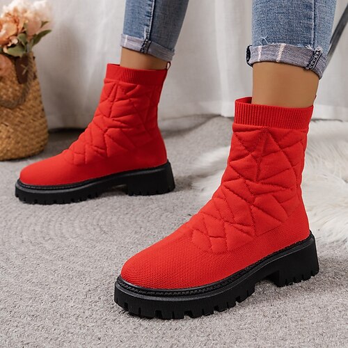 Damen Stiefel Springerstiefel Pulloverstiefel Übergrössen Weihnachten Arbeit Täglich Stiefel mit mittlerer Wade Plattform Flacher Absatz Spitze Zehe Vintage Modisch Kuschelig Elastisches Gewebe
Damen Stiefel Springerstiefel Pulloverstiefel Übergrössen Weihnachten Arbeit Täglich Stiefel mit mittlerer Wade Plattform Flacher Absatz Spitze Zehe Vintage Modisch Kuschelig Elastisches Gewebe