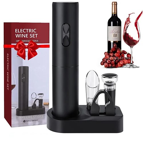 Automatisches elektrisches Weinöffner-Set mit Folienschneider – perfekt für Partys und Weinliebhaber – als Geschenk für Küchenzubehör
Automatisches elektrisches Weinöffner-Set mit Folienschneider – perfekt für Partys und Weinliebhaber – als Geschenk für Küchenzubehör