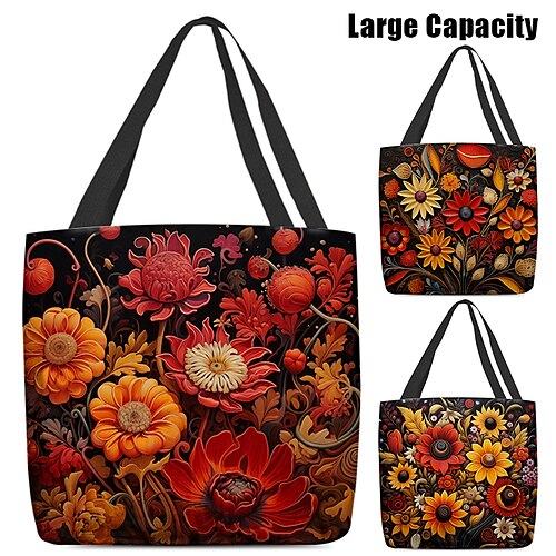 Damen Stoffbeutel Schultertasche Leinentragetasche Polyester Outdoor Einkauf Täglich Bedruckt Hohe Kapazität Klappbar Leichtgewichtig Blume Schwarz / Rot Pink Rot
Damen Stoffbeutel Schultertasche Leinentragetasche Polyester Outdoor Einkauf Täglich Bedruckt Hohe Kapazität Klappbar Leichtgewichtig Blume Schwarz / Rot Pink Rot