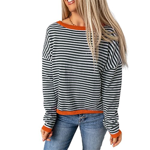 Pull Femme A côtes Tricoter Col Ras du Cou Polyester Patchwork Automne Hiver Normal Extérieur Vacances Rendez-vous Mode Vêtement de rue mode manche longue Rayé LC2722270-P3017 LC2722270-P6
Pull Femme A côtes Tricoter Col Ras du Cou Polyester Patchwork Automne Hiver Normal Extérieur Vacances Rendez-vous Mode Vêtement de rue mode manche longue Rayé LC2722270-P3017 LC2722270-P6
