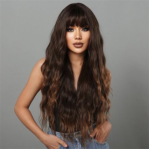 Perücke Damen mittellange braune Perücke mit langem lockigem Haar und Pony, flauschiges, welliges, lockiges Haar, Chemiefaser-Hochtemperatur-Seidenperücke
Perücke Damen mittellange braune Perücke mit langem lockigem Haar und Pony, flauschiges, welliges, lockiges Haar, Chemiefaser-Hochtemperatur-Seidenperücke