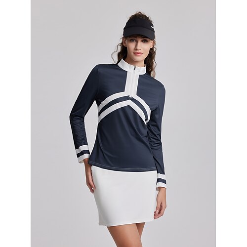 Damen poloshirt Golfhemd Atmungsaktiv Schnelltrocknend Feuchtigkeitsableitung Langarm Golfbekleidung Golfkleidung Regular Fit Zip Stehkragen Farbblock Frühling Herbst Tennis Golfspiel Pickleball
Damen poloshirt Golfhemd Atmungsaktiv Schnelltrocknend Feuchtigkeitsableitung Langarm Golfbekleidung Golfkleidung Regular Fit Zip Stehkragen Farbblock Frühling Herbst Tennis Golfspiel Pickleball
