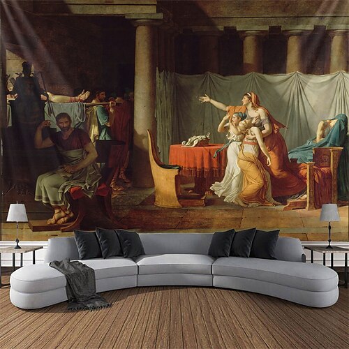 Jacques-Louis David Painting Hanging Tapestry Wall Art Large Tapestry Mural Decor Photograph Backdrop Blanket Curtain Home Bedroom Living Room Decoration
Jacques-Louis David Painting Hanging Tapestry Wall Art Large Tapestry Mural Decor Photograph Backdrop Blanket Curtain Home Bedroom Living Room Decoration