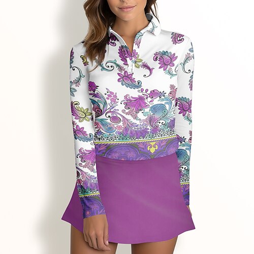 Damen poloshirt Golfhemd Geknöpftes Poloshirt Atmungsaktiv Schnelltrocknend Feuchtigkeitsableitung Langarm Golfbekleidung Golfkleidung Regular Fit Blumen Frühling Herbst Tennis Golfspiel Pickleball
Damen poloshirt Golfhemd Geknöpftes Poloshirt Atmungsaktiv Schnelltrocknend Feuchtigkeitsableitung Langarm Golfbekleidung Golfkleidung Regular Fit Blumen Frühling Herbst Tennis Golfspiel Pickleball