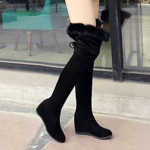 Mujer Botas Zapatos de gamuza Tallas Grandes Zapatos de incremento de altura Exterior Trabajo Diario Forrado con Lana Botas por encima de la rodilla Tacón Cuña Tacón oculto Dedo redondo Moda Elegante
Mujer Botas Zapatos de gamuza Tallas Grandes Zapatos de incremento de altura Exterior Trabajo Diario Forrado con Lana Botas por encima de la rodilla Tacón Cuña Tacón oculto Dedo redondo Moda Elegante