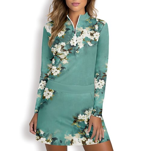 Mulheres Camisa polo de caminhada Camisa de golfe Respirável Secagem Rápida Pavio Humido Manga Longa Vestuário de golfe Roupas de golfe Normal Zíper Colarinho Alto Floral Estampado Primavera Outono
Mulheres Camisa polo de caminhada Camisa de golfe Respirável Secagem Rápida Pavio Humido Manga Longa Vestuário de golfe Roupas de golfe Normal Zíper Colarinho Alto Floral Estampado Primavera Outono