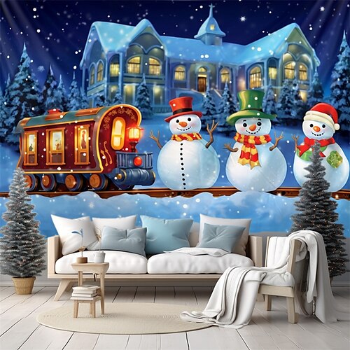 Noël bonhomme de neige train maison suspendus tapisserie mur art noël grande tapisserie décor mural photographie toile de fond couverture rideau maison chambre salon décoration
Noël bonhomme de neige train maison suspendus tapisserie mur art noël grande tapisserie décor mural photographie toile de fond couverture rideau maison chambre salon décoration