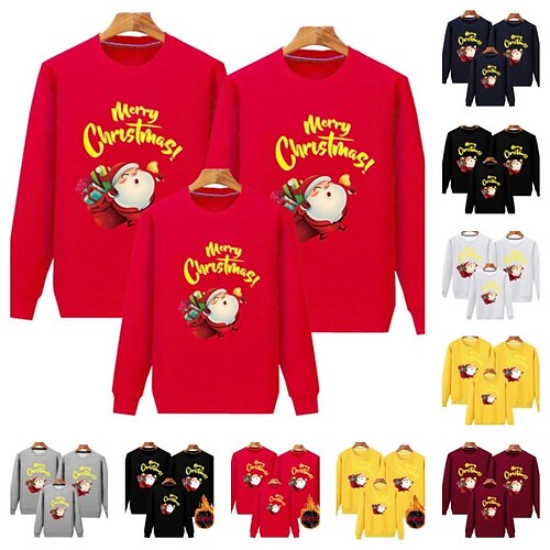 Mirada familiar Navidad Sudadera Papá Noel Lindos pijamas navideños Deporte Estampado Rojo tinto Más rojo terciopelo Más amarillo terciopelo Adorable Trajes a juego
Mirada familiar Navidad Sudadera Papá Noel Lindos pijamas navideños Deporte Estampado Rojo tinto Más rojo terciopelo Más amarillo terciopelo Adorable Trajes a juego
