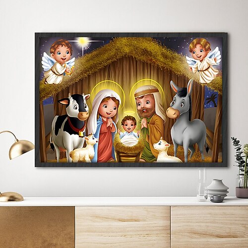 1 unidad de pintura de diamante diy para personas, pintura de diamante de Natividad, artesanía, regalo para el hogar sin marco
1 unidad de pintura de diamante diy para personas, pintura de diamante de Natividad, artesanía, regalo para el hogar sin marco