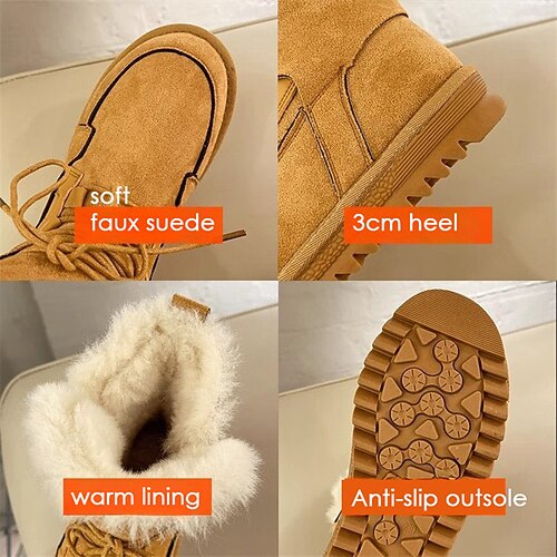 Femme Bottes Bottes de neige Grandes Tailles du quotidien Doublé en Polaire Bottes mi-mollet Bottines Bottines Hiver Lacet Talon Plat Bout rond Pluche Décontractées Confort Fausse Fourrure Faux suède
Femme Bottes Bottes de neige Grandes Tailles du quotidien Doublé en Polaire Bottes mi-mollet Bottines Bottines Hiver Lacet Talon Plat Bout rond Pluche Décontractées Confort Fausse Fourrure Faux suède