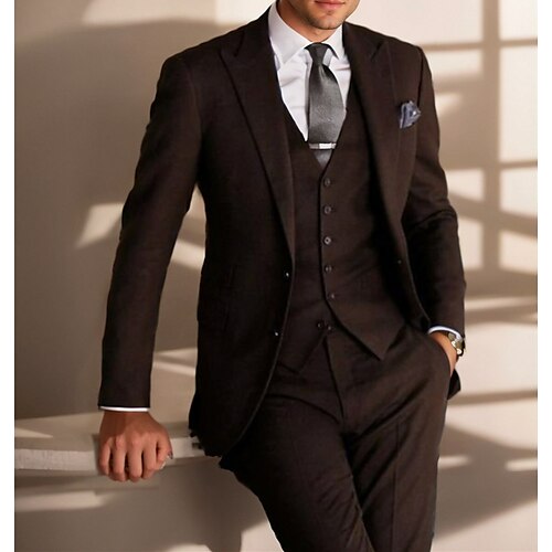 Black Blue Army Green Men's Wedding Tweed Suits Solid Colored 3 Piece Retro Vintage Plus Size Single Breasted Two-buttons 2023
Black Blue Army Green Men's Wedding Tweed Suits Solid Colored 3 Piece Retro Vintage Plus Size Single Breasted Two-buttons 2023