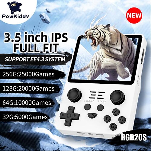 powkiddy rgb20s mit integrierten Spielen, 3,5-Zoll-IPS-Bildschirm-Game-Player, Weihnachtsgeschenke für Kinderfreunde
powkiddy rgb20s mit integrierten Spielen, 3,5-Zoll-IPS-Bildschirm-Game-Player, Weihnachtsgeschenke für Kinderfreunde