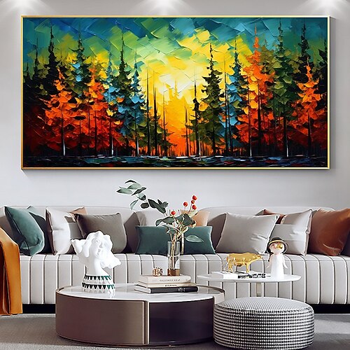 Handgemalte Wandkunst, Original-Waldölgemälde auf Leinwand, handgemachtes Sonnenuntergangslandschaftsgemälde, abstraktes buntes Baumgemälde, Wandkunst, Heimdekoration, Dekor, gerollte Leinwand, ohne
Handgemalte Wandkunst, Original-Waldölgemälde auf Leinwand, handgemachtes Sonnenuntergangslandschaftsgemälde, abstraktes buntes Baumgemälde, Wandkunst, Heimdekoration, Dekor, gerollte Leinwand, ohne