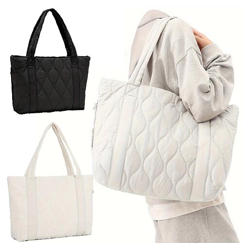 Damen Handtasche Polyester Einkauf Täglich Hohe Kapazität Feste Farbe Schwarz Beige
Damen Handtasche Polyester Einkauf Täglich Hohe Kapazität Feste Farbe Schwarz Beige