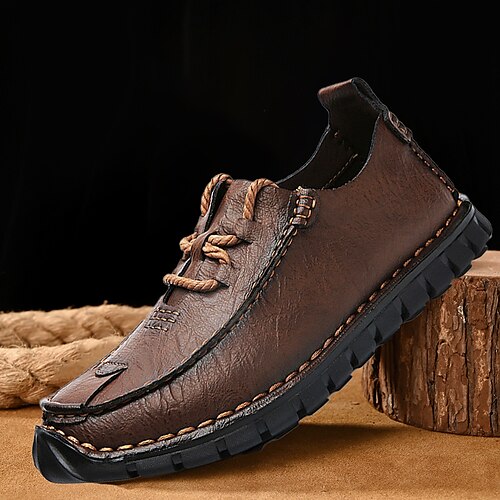 Hombre Zapatos de taco bajo y Slip-On Retro Zapatos hechos a mano Zapatos de Paseo Casual Diario Cuero Cómodo Botines / Hasta el Tobillo Mocasín Marrón oscuro Negro un gris A Primavera Otoño
Hombre Zapatos de taco bajo y Slip-On Retro Zapatos hechos a mano Zapatos de Paseo Casual Diario Cuero Cómodo Botines / Hasta el Tobillo Mocasín Marrón oscuro Negro un gris A Primavera Otoño