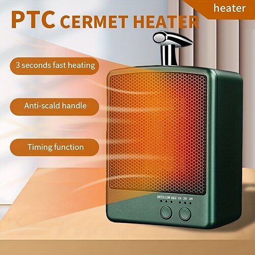 Calentador pequeño con modos de calefacción y ventilador Calentador clásico retro de ahorro de energía de 1000 W Ajuste de dos engranajes de calor Ajuste de sincronización Adecuado para oficina
Calentador pequeño con modos de calefacción y ventilador Calentador clásico retro de ahorro de energía de 1000 W Ajuste de dos engranajes de calor Ajuste de sincronización Adecuado para oficina