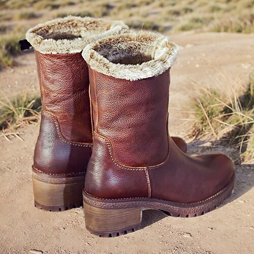 Mujer Botas Botas de ciclista Botas cowboy Botas de nieve Exterior Talón de bloque Vintage Minimalismo Estilo industrial Cuero Sintético Mocasín Color sólido Marrón
Mujer Botas Botas de ciclista Botas cowboy Botas de nieve Exterior Talón de bloque Vintage Minimalismo Estilo industrial Cuero Sintético Mocasín Color sólido Marrón