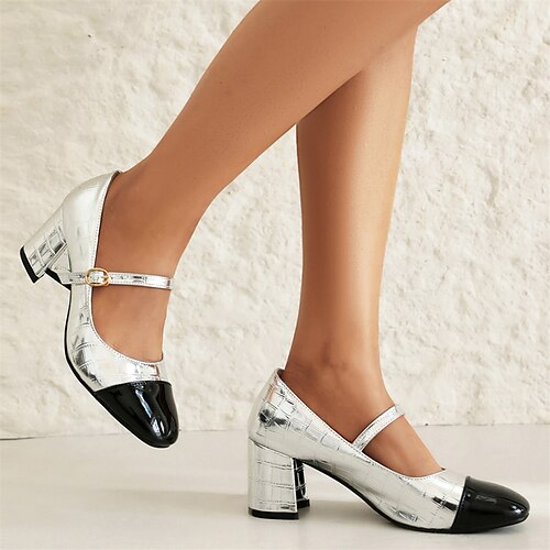 Femme Chaussures à Talons Baby Soirée Bureau Boucle Talon Bottier Bout carré Elégant Mode Polyuréthane Lanière de cheville Bloc de couleur Argent Rouge Dorée
Femme Chaussures à Talons Baby Soirée Bureau Boucle Talon Bottier Bout carré Elégant Mode Polyuréthane Lanière de cheville Bloc de couleur Argent Rouge Dorée