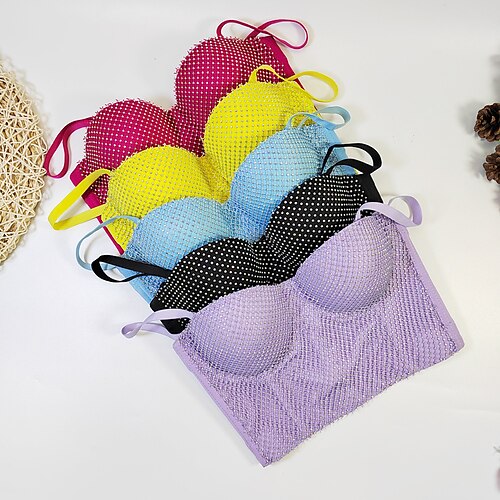 Sensual Y2K Ano 2000 Corpete Tubo Superior Regata Sutiã push-up Top curto corpete Garota gótica Mulheres Perfuração a Quente Cosplay Ocasiões Especiais Carnaval Festa Boate Clubwear Colete
Sensual Y2K Ano 2000 Corpete Tubo Superior Regata Sutiã push-up Top curto corpete Garota gótica Mulheres Perfuração a Quente Cosplay Ocasiões Especiais Carnaval Festa Boate Clubwear Colete