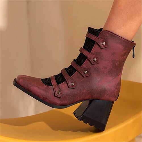 Mulheres Saltos Botas Tamanhos Grandes Botas de salto Festa Ao ar livre Diário Botas Botas Tornozelo Salto Robusto Ponta quadrada Elegante Vintage Sensual Couro Ecológico zíper Preto Vermelho Marron
Mulheres Saltos Botas Tamanhos Grandes Botas de salto Festa Ao ar livre Diário Botas Botas Tornozelo Salto Robusto Ponta quadrada Elegante Vintage Sensual Couro Ecológico zíper Preto Vermelho Marron