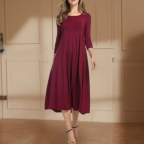 Mujer Vestido informal Vestido Midi Verde oliva Vino Tinto Azul Oscuro Rojo Gris Negro Manga 3/4 Color puro Frunce Invierno Otoño Escote Barco Casual 2022 S M L XL XXL XXXL
Mujer Vestido informal Vestido Midi Verde oliva Vino Tinto Azul Oscuro Rojo Gris Negro Manga 3/4 Color puro Frunce Invierno Otoño Escote Barco Casual 2022 S M L XL XXL XXXL