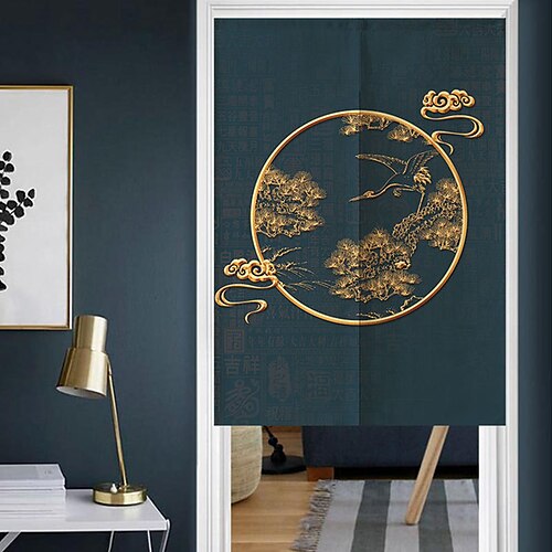 

Cortina japonesa noren, cubierta de puerta, panel de cortina tradicional chino impreso, tapiz de puerta, divisor de habitación, cortinas para cocina, sushi, baño, sala de estar y dormitorio